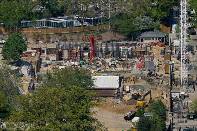 White House ballroom construction can continue for now, appeals court says