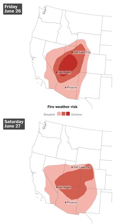 ‘Particularly dangerous situation’ in Utah, forecasters warn, as fire rages