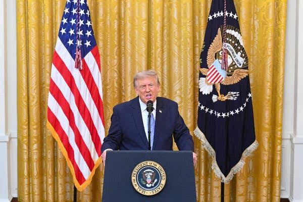 Trump Speech Live Updates: President Exaggerates Claims About Election Vulnerabilities