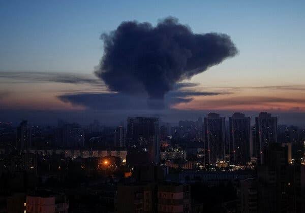 Russia Strikes Ukraine as Explosions Rock Capital of Kyiv
