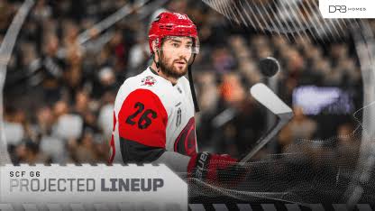 Projected Lineup: SCF, Game 6 vs. Vegas