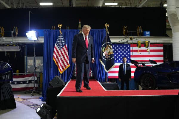 Trump Blames Affordability Problems on Biden in Michigan Speech
