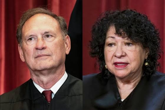 What led to an unusual courtroom clash between Justices Alito and Sotomayor