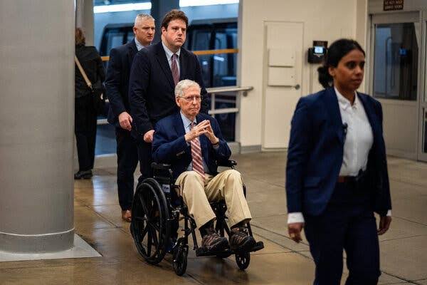 McConnell Has Been Hospitalized for 3 Weeks, and Aides Won’t Say Why