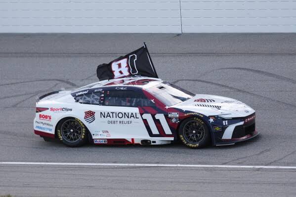 Denny Hamlin dedicates NASCAR victory at Michigan to Kyle Busch after tying him on career win list