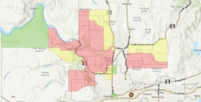 Some evacuation orders downgraded to Level 2 (BE SET) for wildfires in Spokane