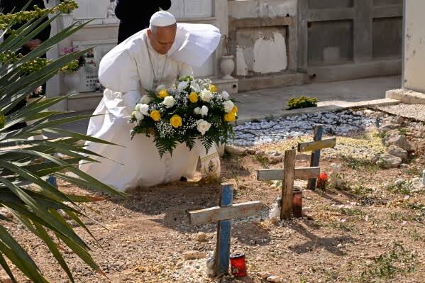 Pope visits US ambassador on July 4 after prayers at Lampedusa cemetery for migrant victims