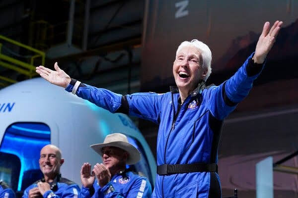 Wally Funk, Who Set an Age Record for Space Travel, Dies at 87