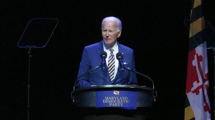 Biden takes direct aim at Trump in combative Maryland speech