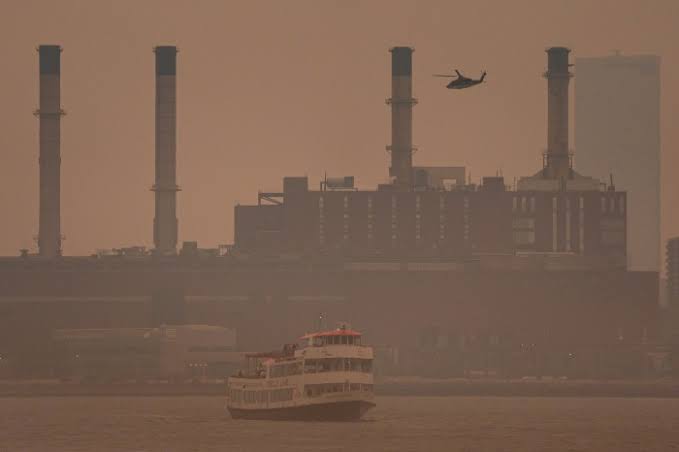 Canadian Wildfire Smoke Blankets U.S. Northeast and Midwest