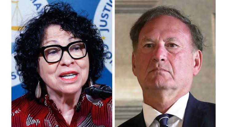 What happened between Alito and Sotomayor?