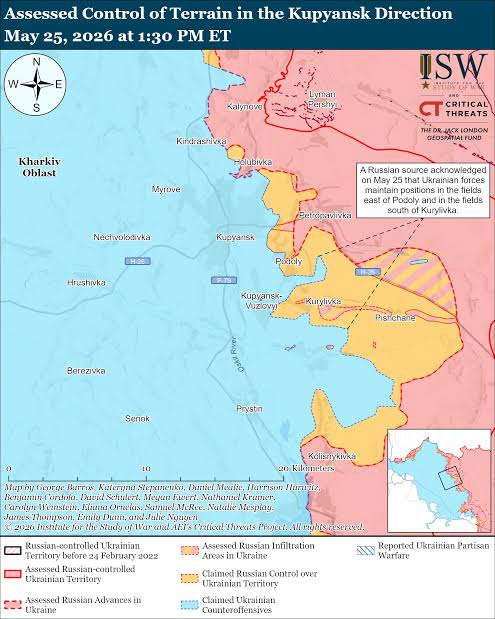 Russian Offensive Campaign Assessment, May 25, 2026