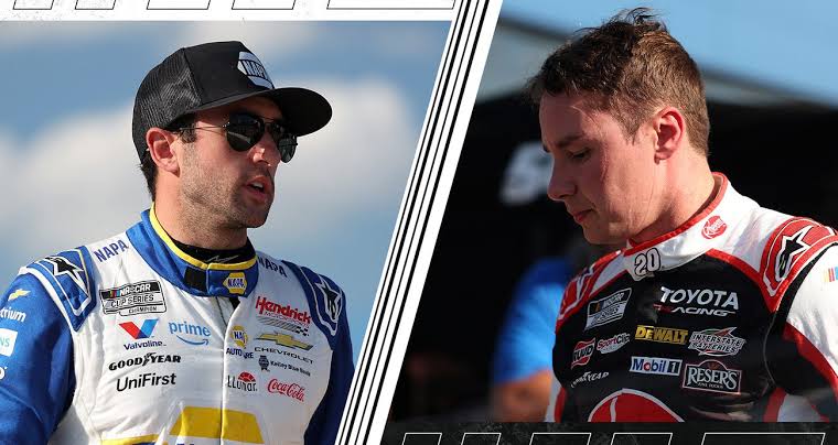 Elliott, Bell crash hard in final stage battling for second at Michigan