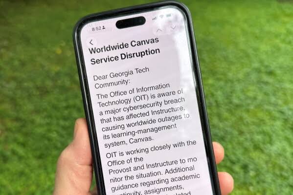 Canvas system is online after a cyberattack disrupted thousands of schools