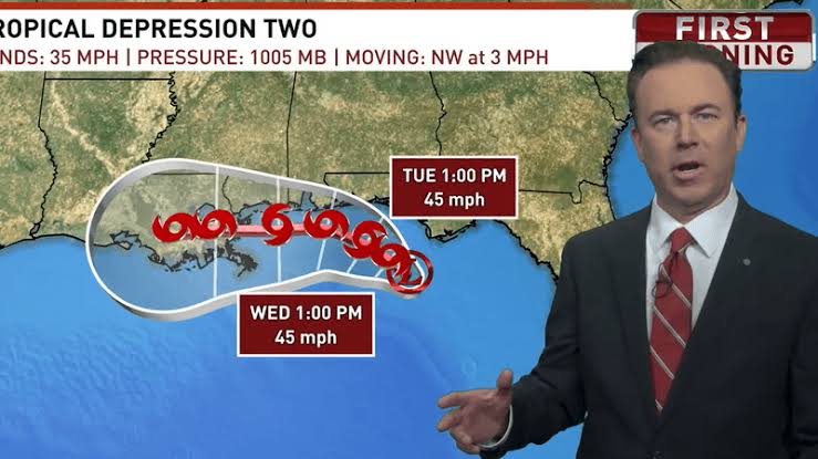 Tropical Depression 2 becomes Tropical Storm Bertha