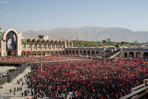 Huge Crowds Mass in Tehran for Ayatollah’s State Funeral