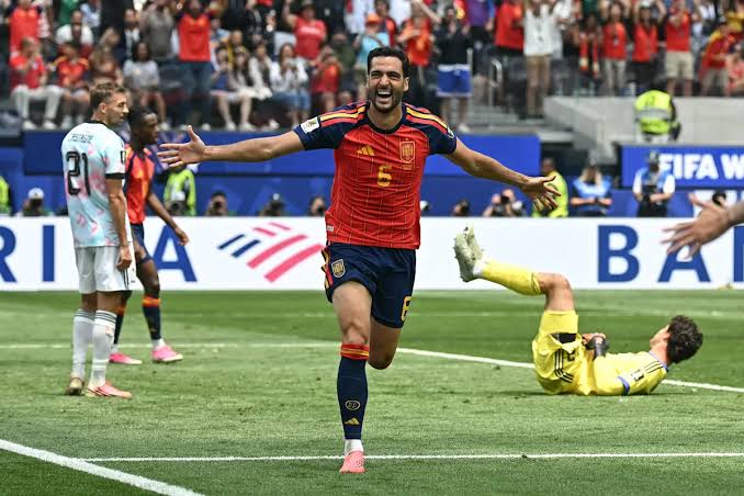 Spain reaches World Cup semifinals as Mikel Merino delivers late winner vs. Belgium