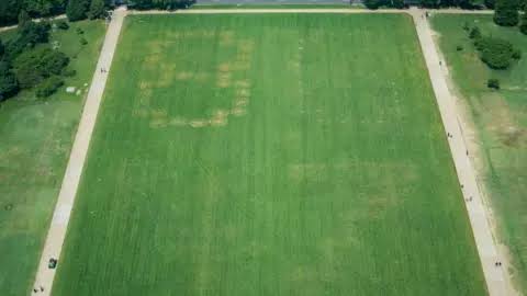 Police investigate '8647' written in grass on US national mall