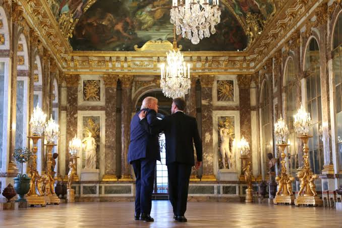 WATCH: Trump tours Palace of Versailles before dinner with France's Macron