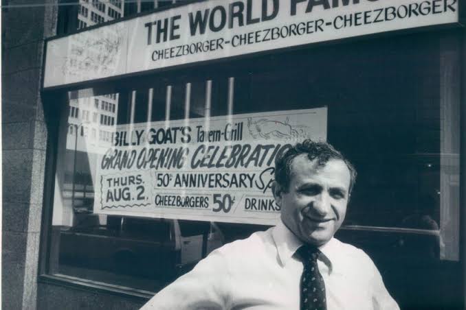 Sam 'Cheezborger' Sianis, legendary owner of the Billy Goat Tavern, dies at 91