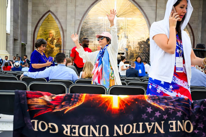 Trump-backed prayer festival on National Mall draws thousands: ‘We welcome Jesus!’