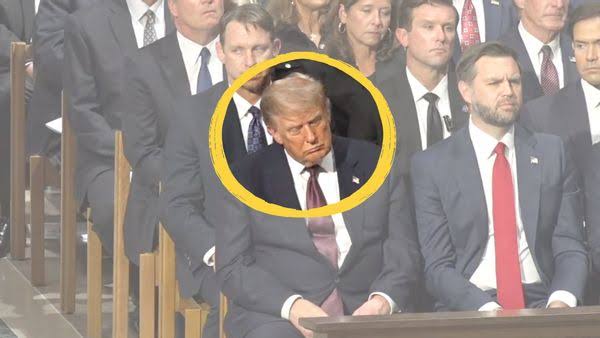 Do videos show Trump falling asleep during Lindsey Graham's funeral? We examined footage