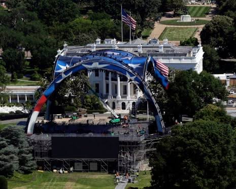 ‘Maybe we’ll never ever take it down’: Trump says UFC arena at White House could stay permanently