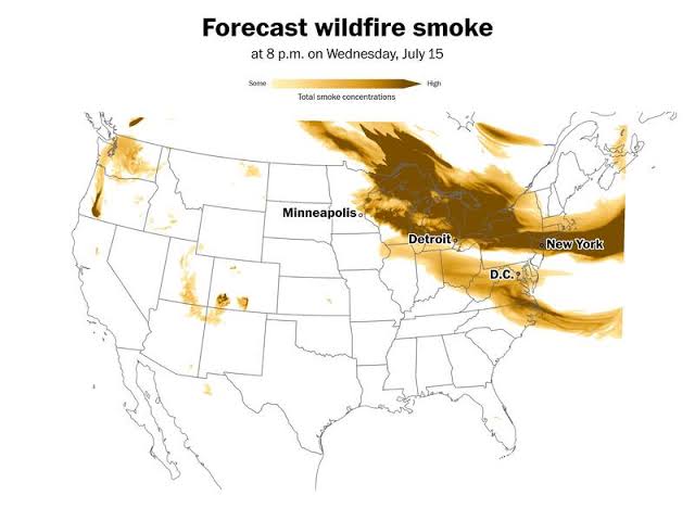 Wildfire smoke is filling the skies. See where air quality conditions may be worst.