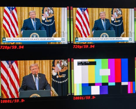 US TV networks split on broadcasting Trump’s election-focused speech