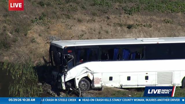 Bus hits cars in Virginia, killing 5 people and injuring 34, state police say