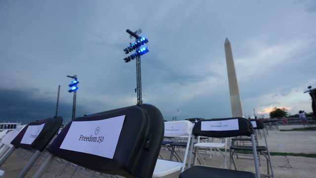 Evacuation ordered at National Mall as storms gather ahead of Trump's July 4 speech