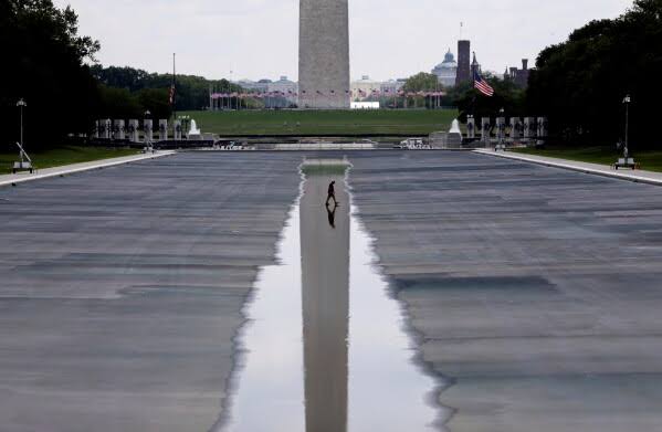 No evidence? No problem. Trump pushes ahead on false claims that Reflecting Pool was vandalized