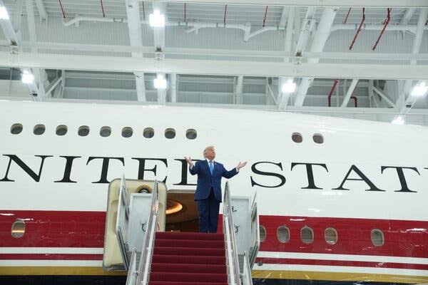 A New Air Force One, via Qatar, Nears Its First Presidential Flight