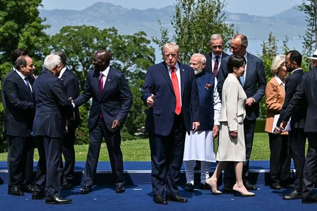 Trump and allies keep the peace at the G7 summit after months of tumult