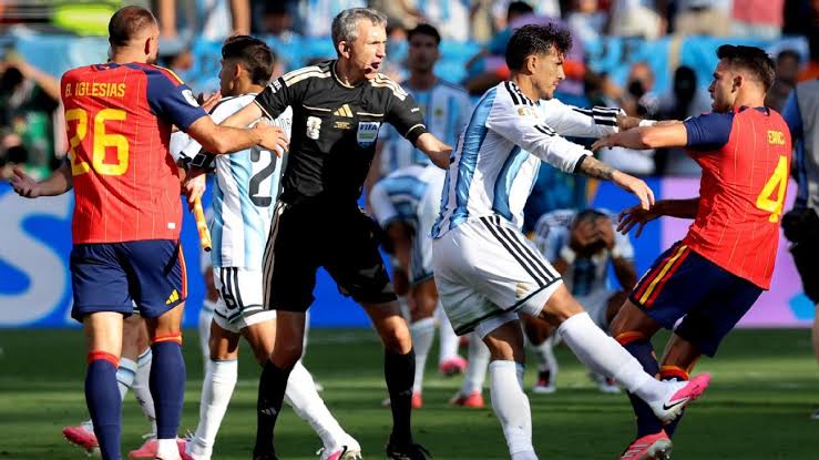 FIFA to investigate violent clash between Spain and Argentina after World Cup final