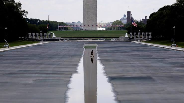 Trump says there was ‘some contractor error’ during Reflecting Pool renovation