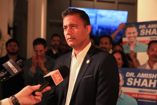 Amish Shah wins Democratic congressional primary in Arizona, a blow to the party establishment