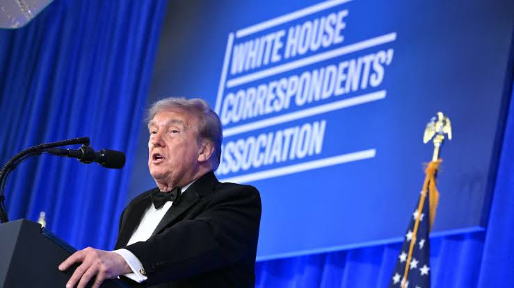 Trump condemns violence, slams press at White House Correspondents' Dinner