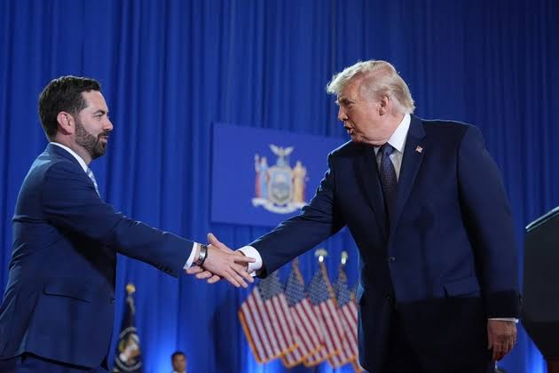 Trump makes affordability pitch in battleground New York district