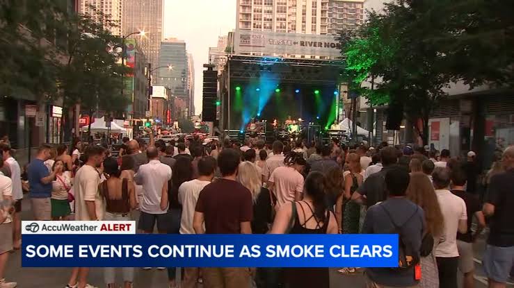 Chicago Air Quality Alert in effect, extended through Saturday night with index at unhealthy levels from Canadian wildfire smoke