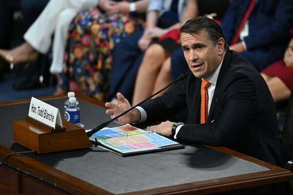 Todd Blanche Wins Over G.O.P. Holdouts on AG Confirmation After Assurances on Trump IRS Deal