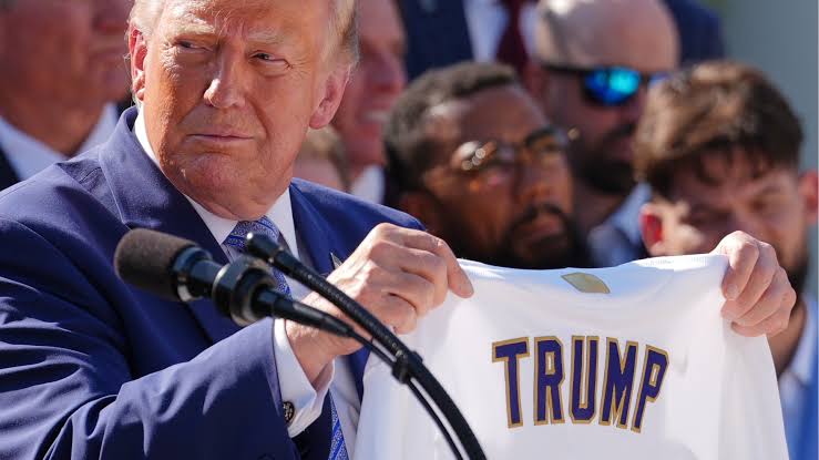 Trump fetes Dodgers at the White House again, saying the team is 'one of the great brands'