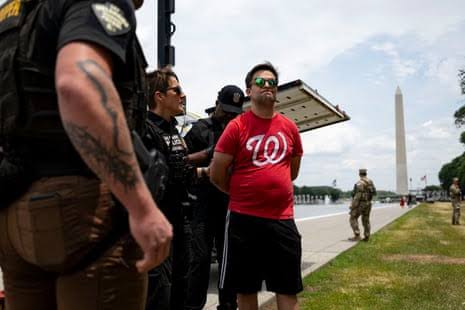 Man arrested near Trump’s reflecting pool plans to fight obscenity charge