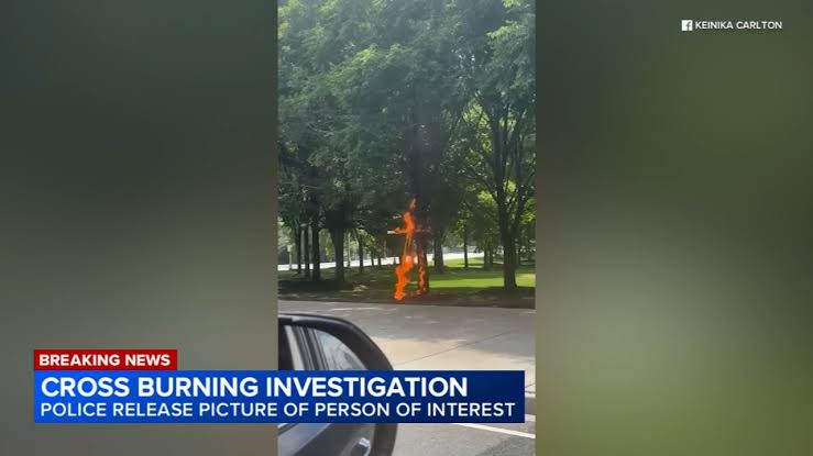 Chicago police release photo of 'person of interest' after video shows burning cross in Grant Park in Loop