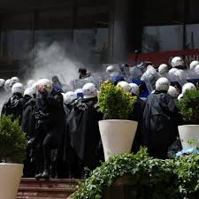 Turkish police force ousted opposition out of headquarters as crisis deepens