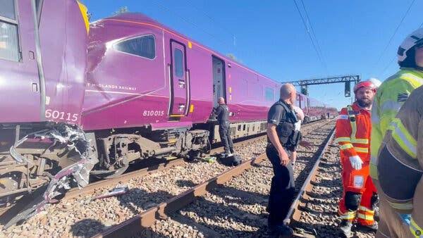 Trains Collide in UK, Killing at Least One and Injuring Dozens of Others