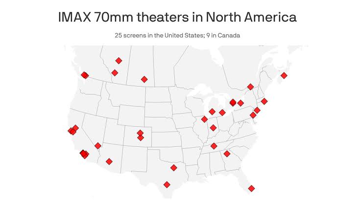Only 25 U.S. theaters can show "The Odyssey" in IMAX 70mm