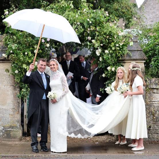 Harriet Sperling Wears a Vintage Diamond and Pearl Tiara to Her Royal Wedding