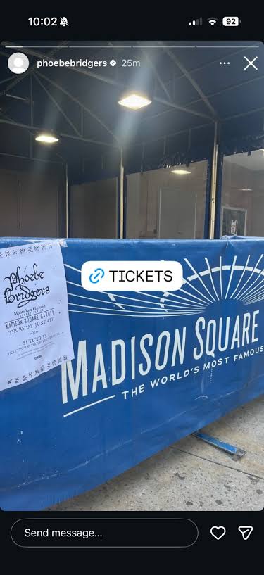 Phoebe Bridgers Announces One-Dollar Madison Square Garden Show This Week