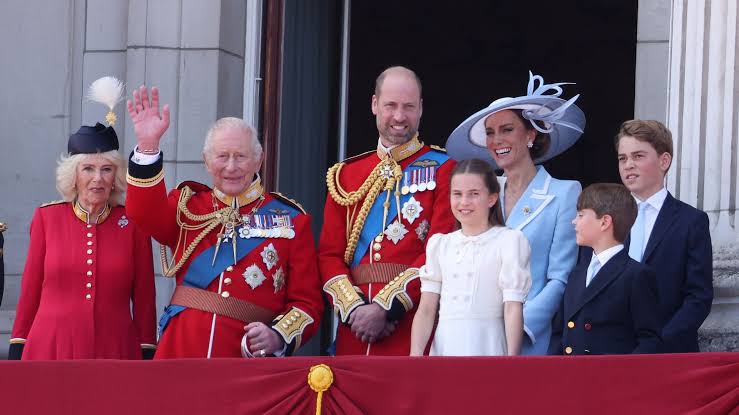 Princess Catherine cracks up with children at Trooping the Colour